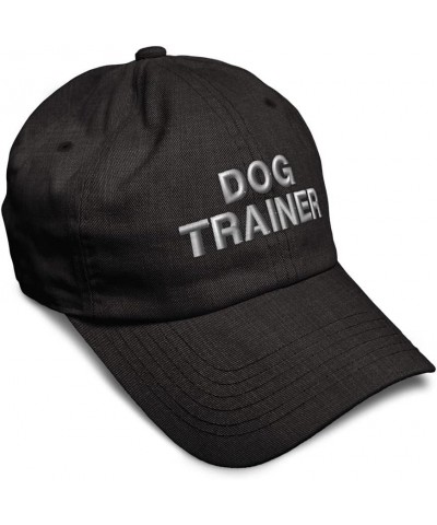 Soft Baseball Cap Dog Trainer A Embroidery Humor Teacher Twill Cotton Dad Hats for Men & Women Dark Denim Design Only $14.83 ...