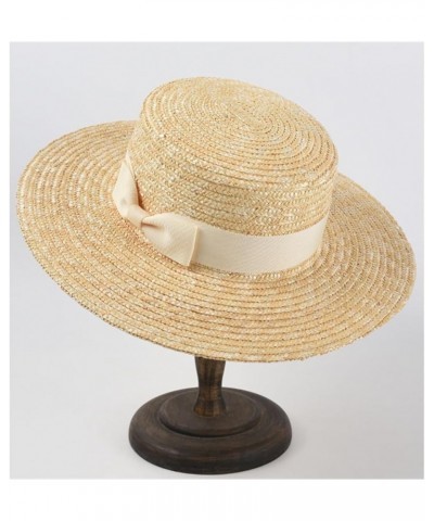 Vacation Beach Hats for Women Bow Straw Hat Summer UV Protection Sun Hats Ladies Party Hats Purple $23.28 Sun Hats