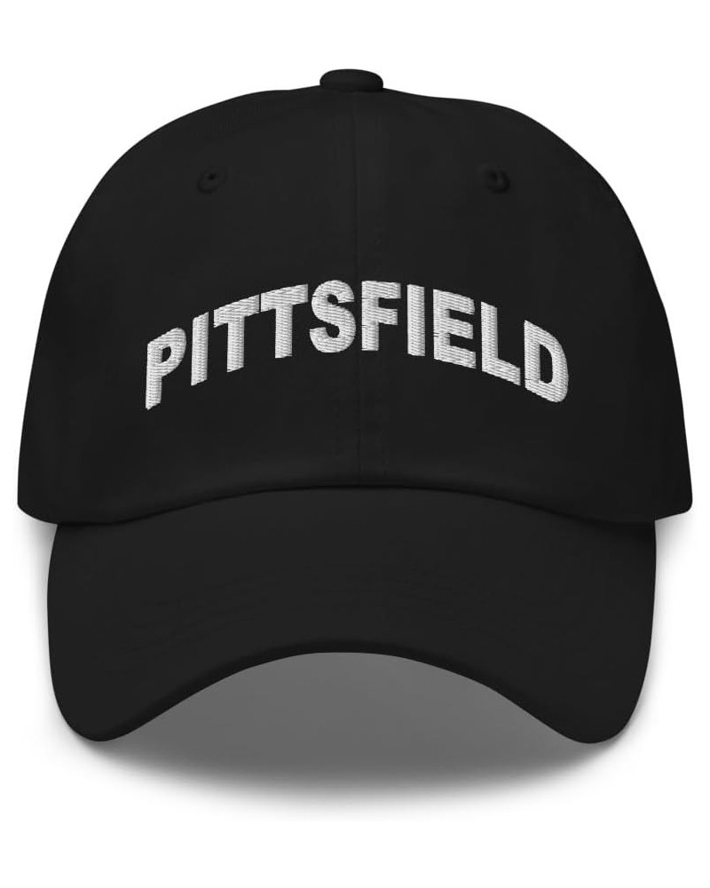 Pittsfield Illinois Hat Pittsfield IL Cap Embroidered Dad Hat Adjustable Strap Closure Unisex Black $20.79 Baseball Caps