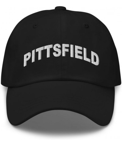 Pittsfield Illinois Hat Pittsfield IL Cap Embroidered Dad Hat Adjustable Strap Closure Unisex Black $20.79 Baseball Caps