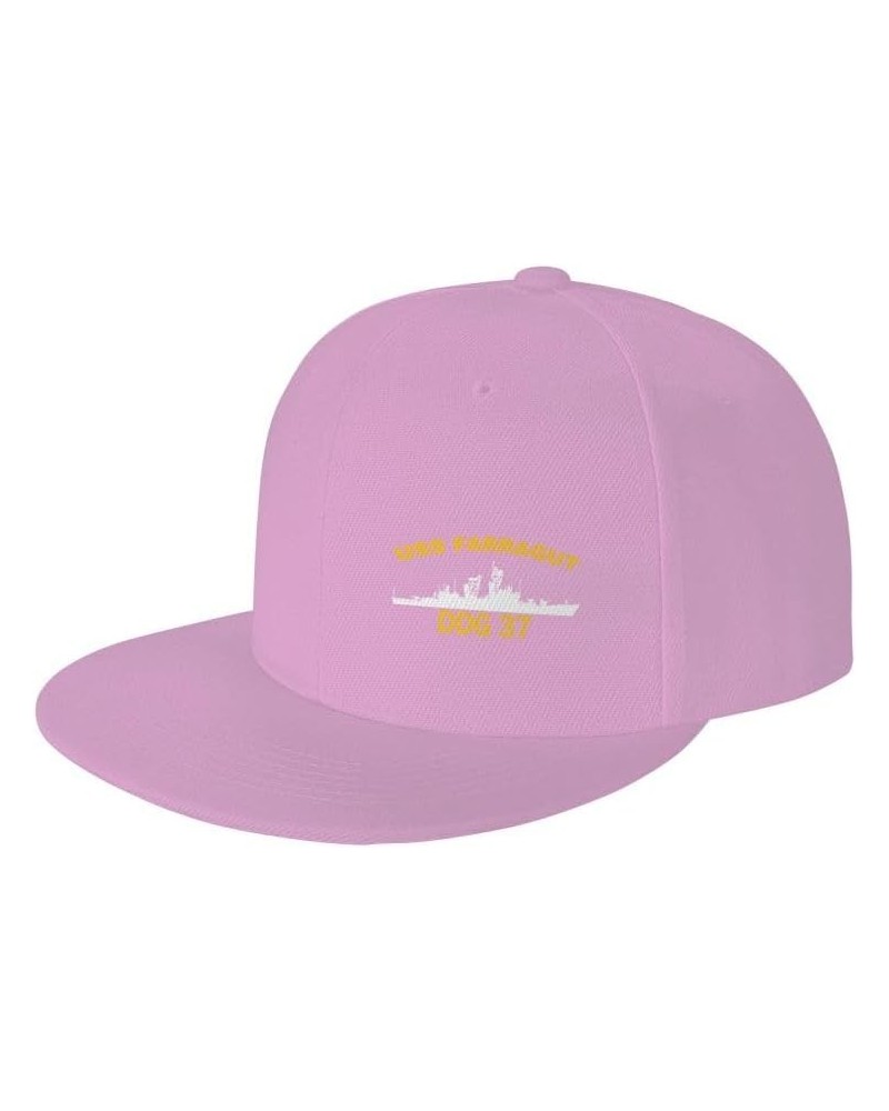 USS Farragut DDG 37 DLG 6 Flag Baseball Caps Denim Hats Cowboy Knit hat Fisherman's hat Pink $15.54 Baseball Caps