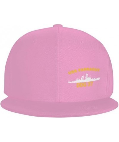 USS Farragut DDG 37 DLG 6 Flag Baseball Caps Denim Hats Cowboy Knit hat Fisherman's hat Pink $15.54 Baseball Caps