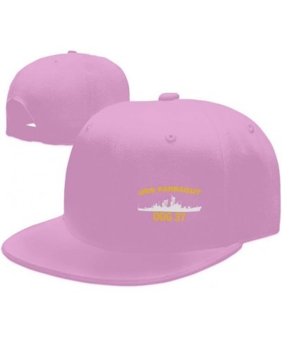 USS Farragut DDG 37 DLG 6 Flag Baseball Caps Denim Hats Cowboy Knit hat Fisherman's hat Pink $15.54 Baseball Caps