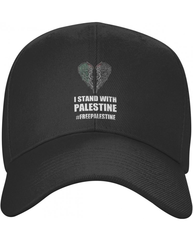 I Stand with Palestine for Their Freedom Free Palestine 1 Classic Duckbill Caps for Stylish Sun Protection Black $10.88 Baseb...