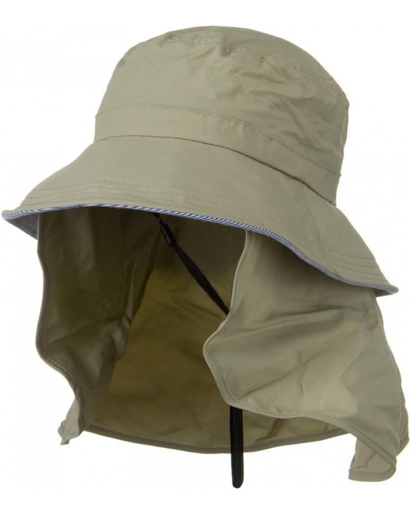 UV 50+ Talson Removable Flap UV Bucket Hat - Khaki $29.12 Sun Hats