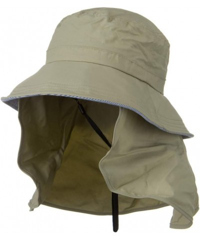 UV 50+ Talson Removable Flap UV Bucket Hat - Khaki $29.12 Sun Hats