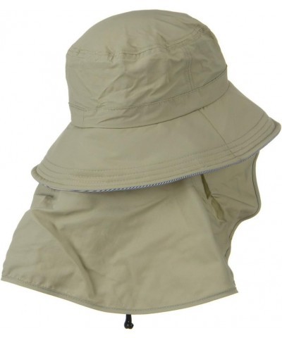 UV 50+ Talson Removable Flap UV Bucket Hat - Khaki $29.12 Sun Hats