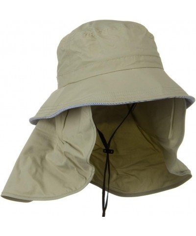 UV 50+ Talson Removable Flap UV Bucket Hat - Khaki $29.12 Sun Hats