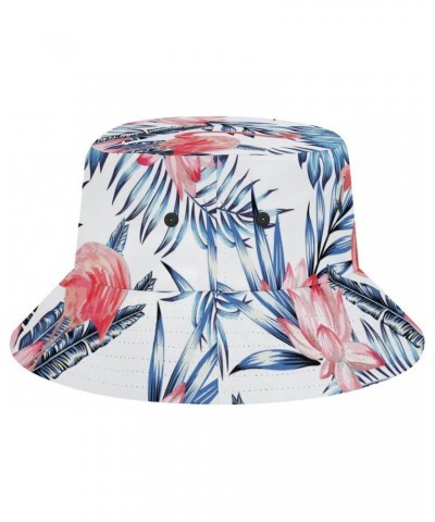 Watercolor Pink Flamingo Bucket Hats Sun Hats Outdoor Fisherman Hat for Women and Men $10.00 Bucket Hats