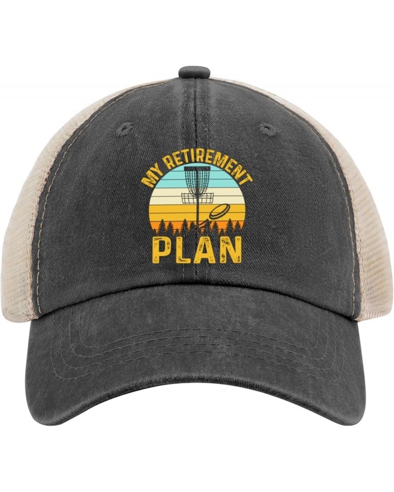 Disc Golf hat My Retirement Plan hat Grandpa Gifts Hats for Womens Baseball Caps Classic Washed Ball Allblack $9.89 Baseball ...