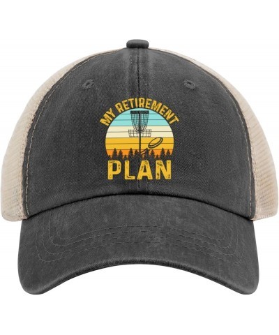 Disc Golf hat My Retirement Plan hat Grandpa Gifts Hats for Womens Baseball Caps Classic Washed Ball Allblack $9.89 Baseball ...