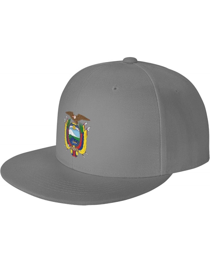 Coat of Arms of Ecuador Baseball Cap Adjustable Fashion Classic Snapback Hat for Men Women Black Gray $14.84 Baseball Caps