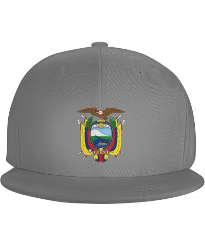 Coat of Arms of Ecuador Baseball Cap Adjustable Fashion Classic Snapback Hat for Men Women Black Gray $14.84 Baseball Caps