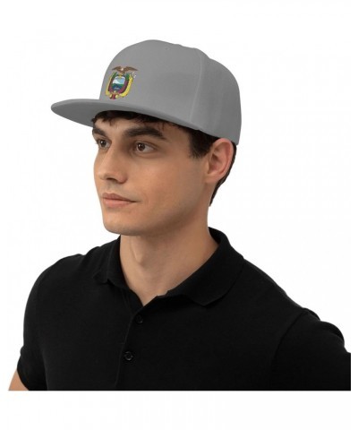 Coat of Arms of Ecuador Baseball Cap Adjustable Fashion Classic Snapback Hat for Men Women Black Gray $14.84 Baseball Caps