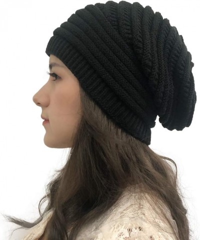 Daily Cap Knit Hat Classic Men Warm Winter Hats Trawler Toboggan Cap Roll-up Edge Fisherman Ski Cap Gifts Black $7.14 Skullie...