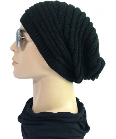 Daily Cap Knit Hat Classic Men Warm Winter Hats Trawler Toboggan Cap Roll-up Edge Fisherman Ski Cap Gifts Black $7.14 Skullie...