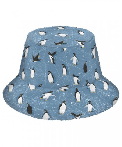 Cute Penguin Skating Bucket Hat for Women Men Packable Bucket Hat Unisex Beach Hat for Fall Winter Travel Camp Multicolor $9....