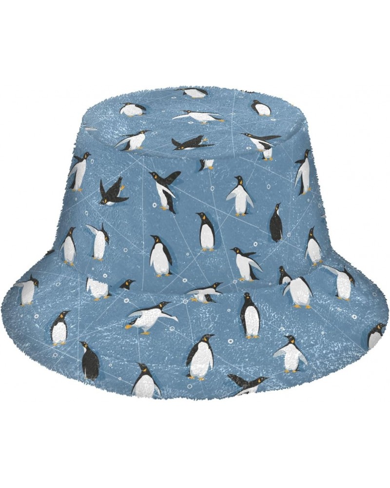 Cute Penguin Skating Bucket Hat for Women Men Packable Bucket Hat Unisex Beach Hat for Fall Winter Travel Camp Multicolor $9....