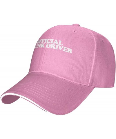 Official Drunk Driver Unisex Baseball Cap Classic Dad Hat Adjustable Pink $11.41 Baseball Caps