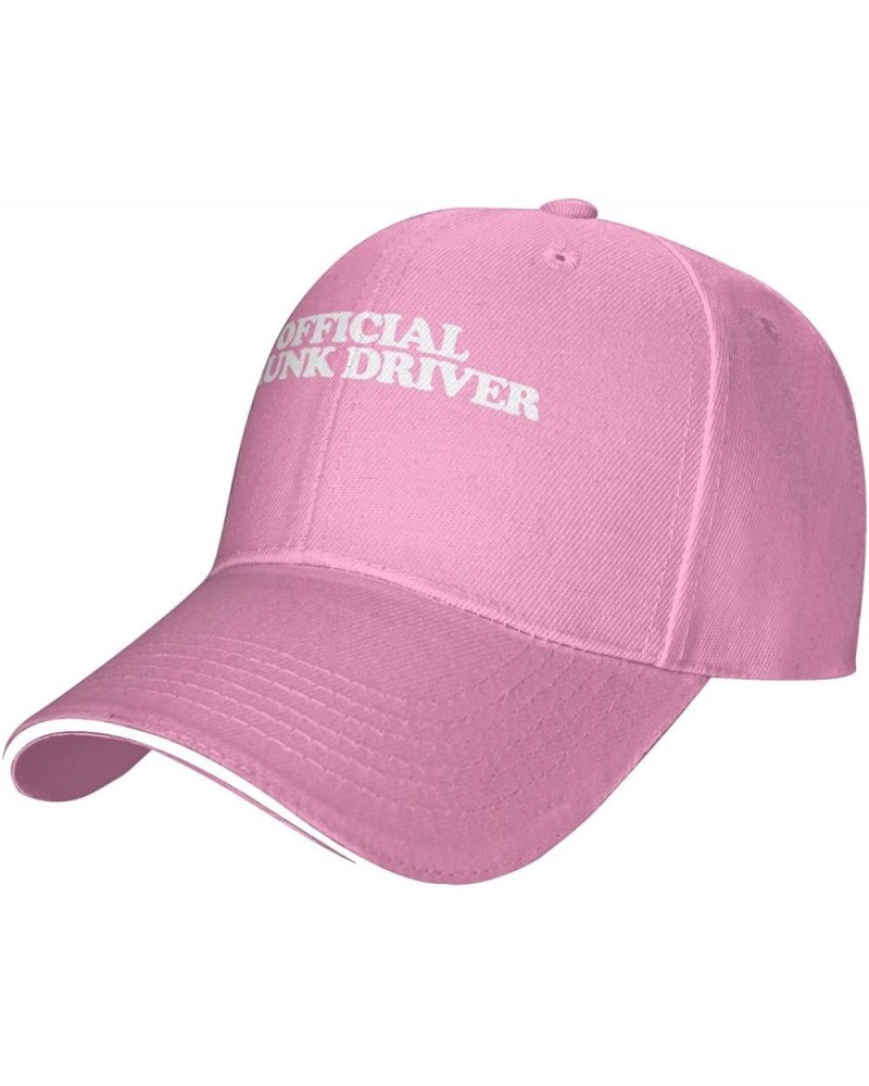 Official Drunk Driver Unisex Baseball Cap Classic Dad Hat Adjustable Pink $11.41 Baseball Caps