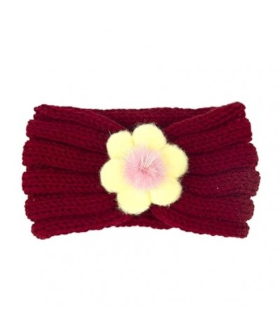 Headband Autumn Solid Headband For Warm Wool Winter Children's 21 Flower Color Top Hairband And Hairband Hair Rubber Bands Me...