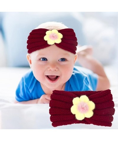 Headband Autumn Solid Headband For Warm Wool Winter Children's 21 Flower Color Top Hairband And Hairband Hair Rubber Bands Me...