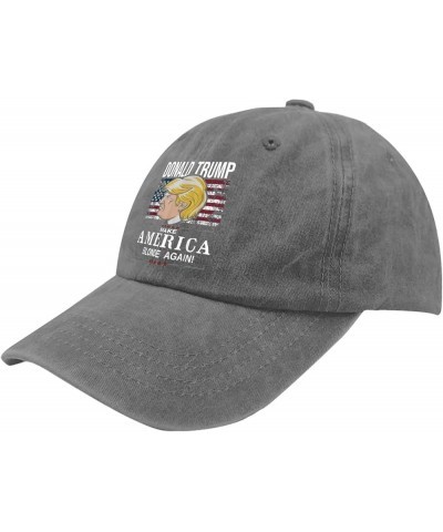 Make America Blonde Again Trump 2024 Hats for Men Golf Humor Trucker Mens Black Vintage Caps Gift Hat Slogan Hat Pigment Gray...