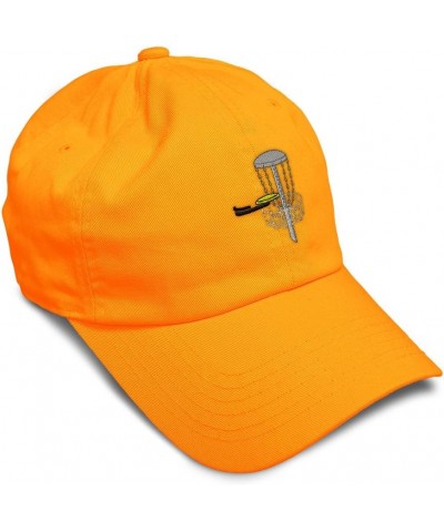 Soft Baseball Cap Disc Golf A Olympics Sports Event Dad Hats for Men & Women Orange $16.51 Baseball Caps