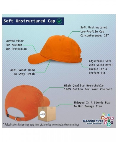 Soft Baseball Cap Disc Golf A Olympics Sports Event Dad Hats for Men & Women Orange $16.51 Baseball Caps