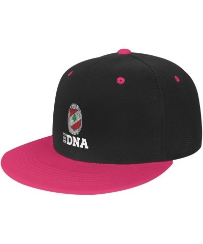 Coat of Arms of Lebanon It's in My DNA Baseball Cap for Men Women Snapback Hat Adjustable Flat Bill Hats Pink $12.11 Baseball...