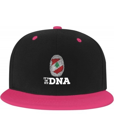 Coat of Arms of Lebanon It's in My DNA Baseball Cap for Men Women Snapback Hat Adjustable Flat Bill Hats Pink $12.11 Baseball...