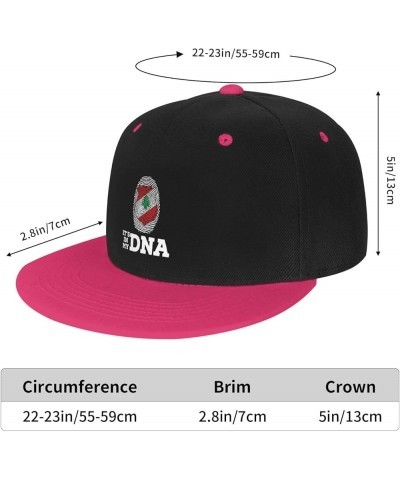 Coat of Arms of Lebanon It's in My DNA Baseball Cap for Men Women Snapback Hat Adjustable Flat Bill Hats Pink $12.11 Baseball...