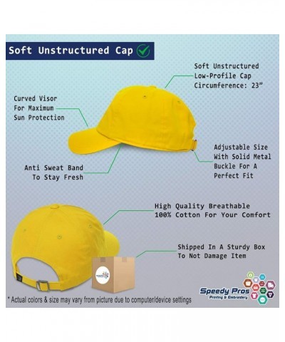 Soft Baseball Cap The Mama Bitch Cotton Dad Hats for Men & Women Golden Yellow $15.29 Baseball Caps