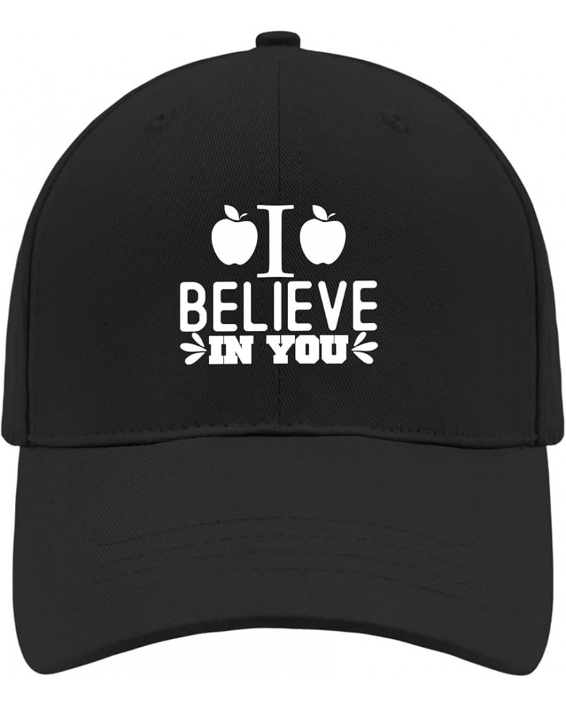 I Believe in You Hats Runners Hat AllBlack Running Hat Men Gifts for Her Cycling Caps Allblack $10.80 Sun Hats