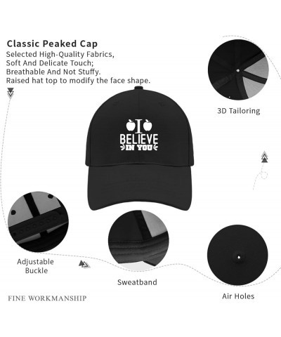 I Believe in You Hats Runners Hat AllBlack Running Hat Men Gifts for Her Cycling Caps Allblack $10.80 Sun Hats