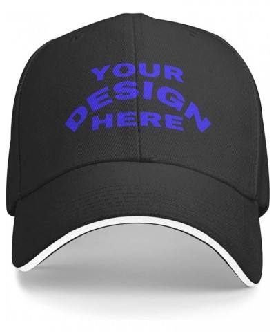 Custom Cap Add Your Design,Custom Logo Hats,Custom Hat Design Your Own Classic Mens Womens Trucker Hats Black-2 $9.25 Basebal...