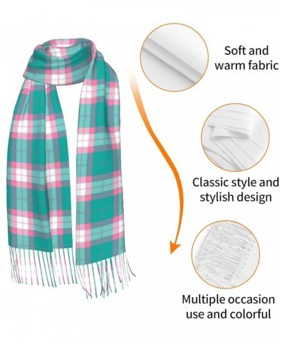 Blue Red White Tartan Plaid Scottish Imitation Cashmere Tassel Scarf Winter Scarf Autumn Softest Classic Warm 10 $13.06 Scarves