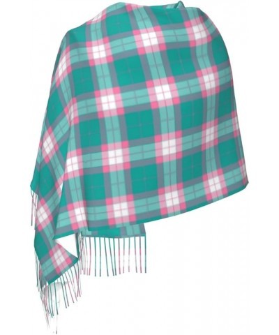 Blue Red White Tartan Plaid Scottish Imitation Cashmere Tassel Scarf Winter Scarf Autumn Softest Classic Warm 10 $13.06 Scarves