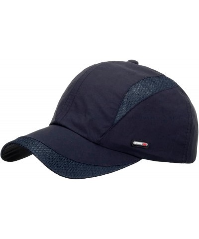 Men Sport Mountain Climbing Breathable Beach Baseball Cap Title Boxing Hats for Men Sun Hat Navy $6.90 Baseball Caps