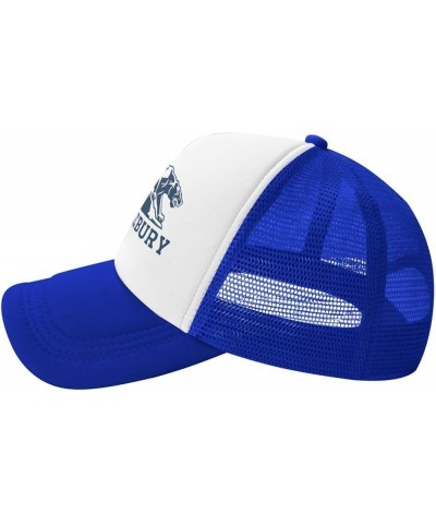 Middlebury College Logo Trucker Hats for Both Men and Women - Mesh Baseball Snapback Hats Blue $18.65 Baseball Caps