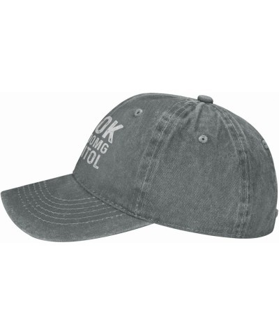 It's Ok I'm On 500mg of Fukitol Hat Men Baseball Hat with Design Caps Gray $10.18 Baseball Caps