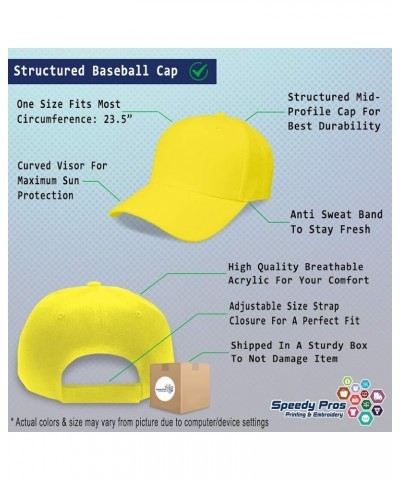 Custom Baseball Cap Connemara Pony Horses Breed Acrylic Pony Dad Hats for Men and Women Yellow Design Only $10.80 Baseball Caps