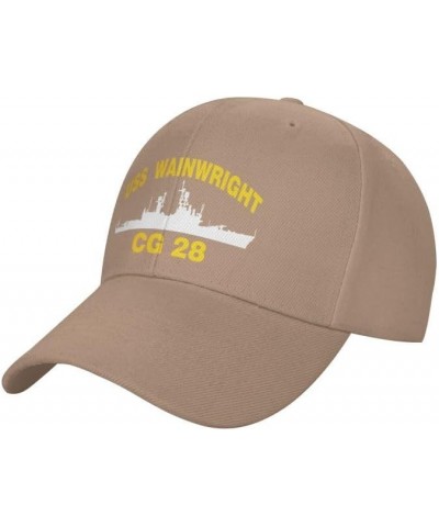 USS Wainwright CG 28 DLG 28 Flag Denim Hats Baseball Caps Fisherman's hat Knitted hat Natural $15.36 Baseball Caps