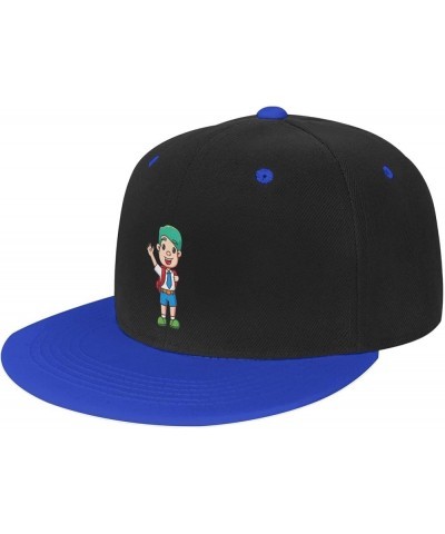 Cute Little Student Baseball Cap for Men Women Snapback Hat Adjustable Flat Bill Hats Blue $11.37 Baseball Caps