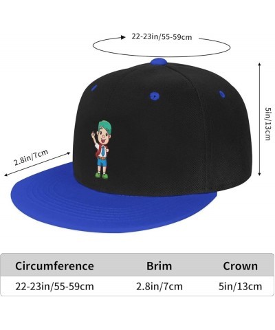 Cute Little Student Baseball Cap for Men Women Snapback Hat Adjustable Flat Bill Hats Blue $11.37 Baseball Caps