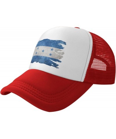 Vintage Torn Broken Honduras Flag Mesh Baseball Cap Red $10.70 Baseball Caps