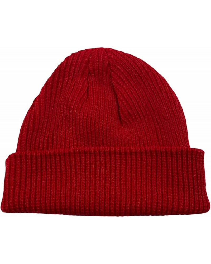 Mini Fisherman Beanie Red $6.58 Skullies & Beanies