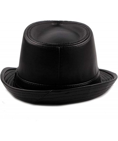 Men's Fedora Simple Fashion Jazz Hat Fashion Street Dance Hat Black One Size $17.39 Fedoras