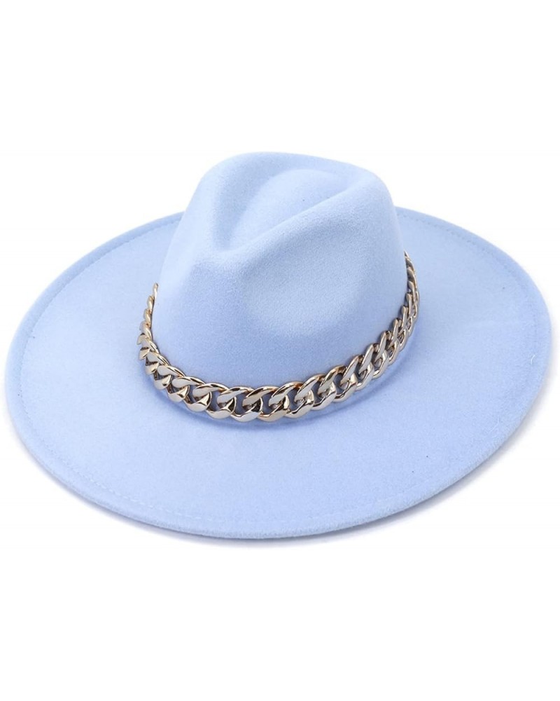 Orange Fedora Cap Brim Water Drop Top Thick Chain Accessories Stage Performance Banquet Prom Jazz Hat 5 $17.97 Fedoras