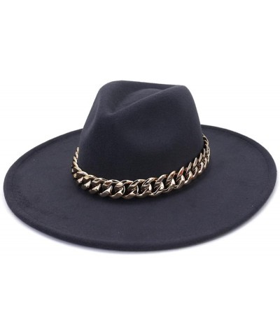 Orange Fedora Cap Brim Water Drop Top Thick Chain Accessories Stage Performance Banquet Prom Jazz Hat 5 $17.97 Fedoras